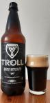 Troll - Dry Stout 14°,  PET lahev a sklenice