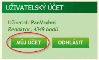 Uzivatelsky ucet - detaily