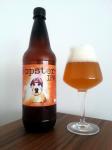 HoppyDog - Hopster IPA 15°,  PET lahev a sklenice